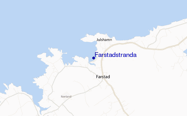 locatiekaart van Farstadstranda