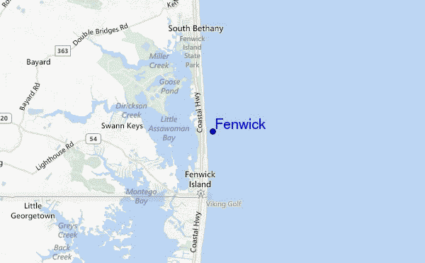 locatiekaart van Fenwick