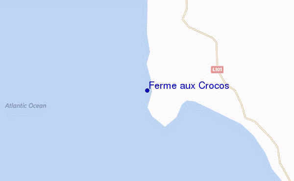 locatiekaart van Ferme aux Crocos