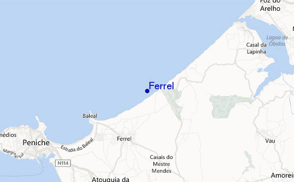 locatiekaart van Ferrel