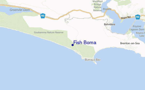locatiekaart van Fish Boma
