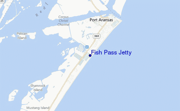 locatiekaart van Fish Pass Jetty