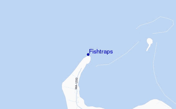 locatiekaart van Fishtraps