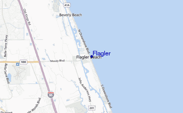 locatiekaart van Flagler