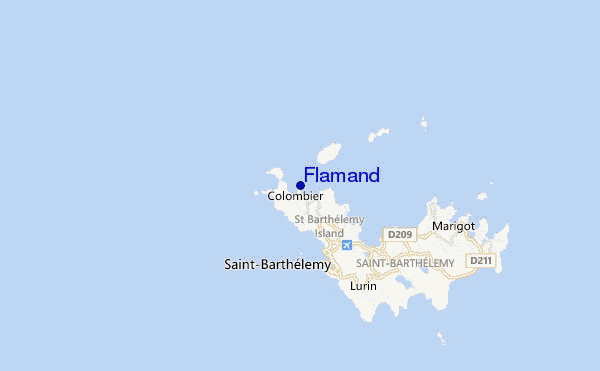 locatiekaart van Flamand