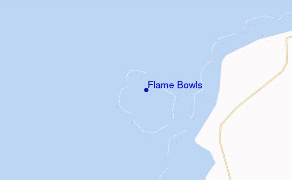 locatiekaart van Flame Bowls