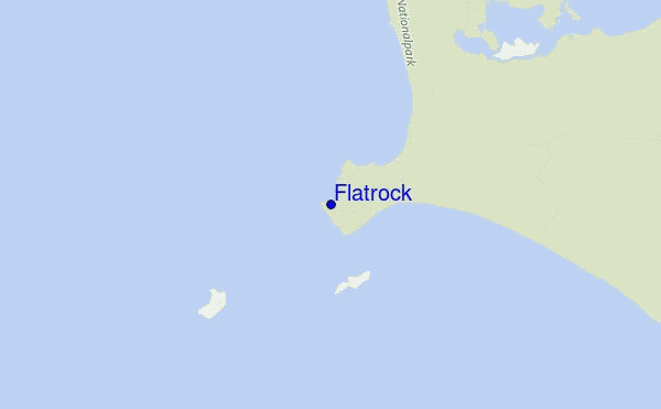 locatiekaart van Flatrock