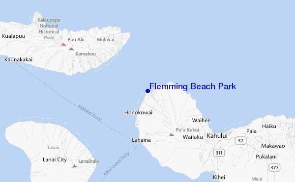 Flemming Beach Park Location Map