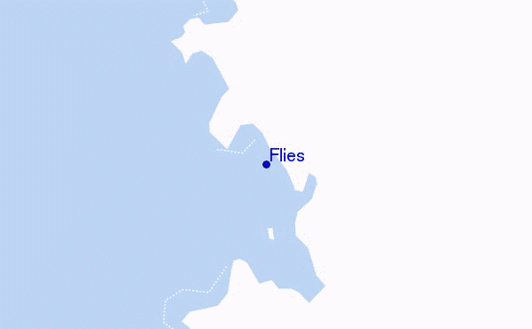 locatiekaart van Flies