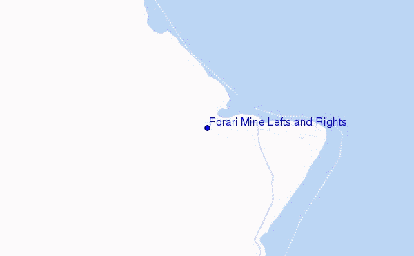 locatiekaart van Forari Mine Lefts and Rights