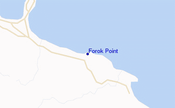 locatiekaart van Forok Point