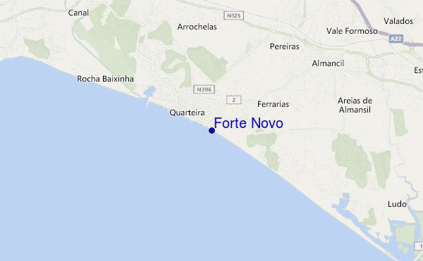 locatiekaart van Forte Novo
