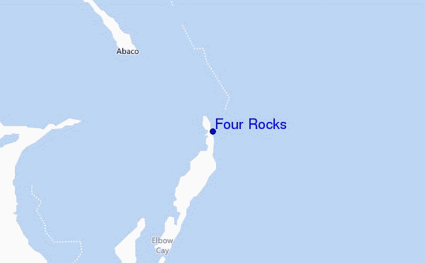 locatiekaart van Four Rocks
