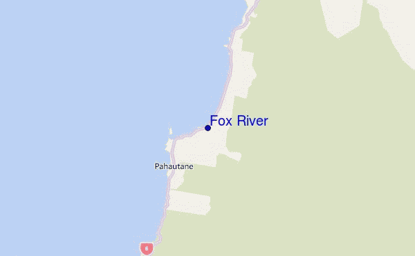 locatiekaart van Fox River