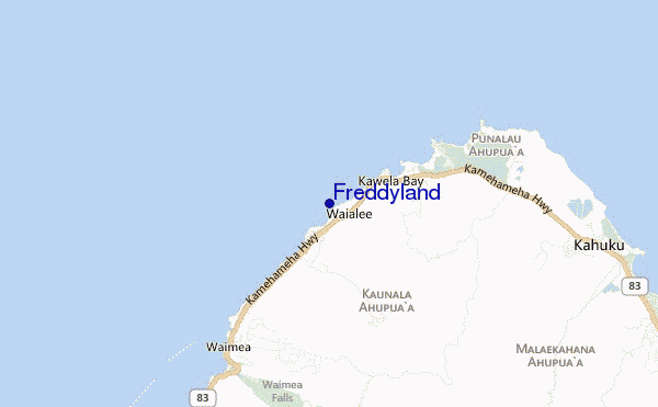 locatiekaart van Freddyland