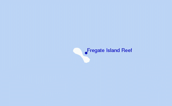 locatiekaart van Fregate Island Reef