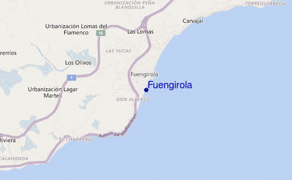 locatiekaart van Fuengirola
