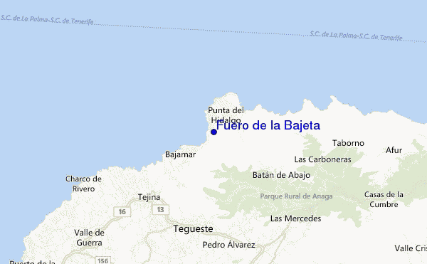 locatiekaart van Fuero de la Bajeta
