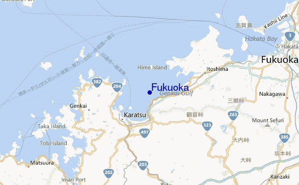 Fukuoka Location Map