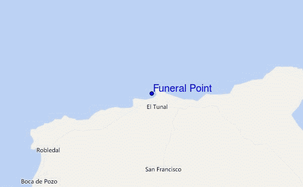 locatiekaart van Funeral Point