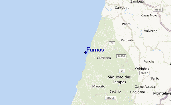 locatiekaart van Furnas