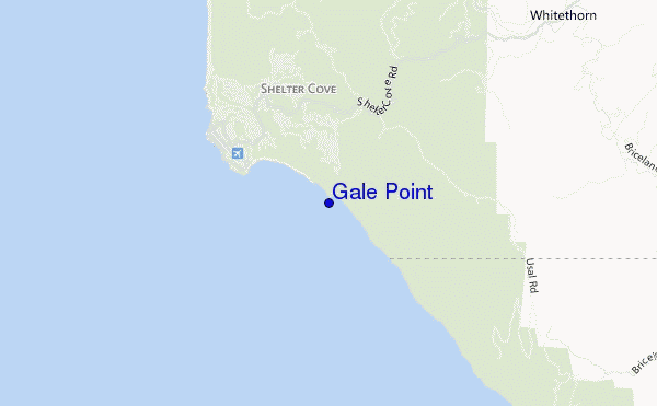 locatiekaart van Gale Point