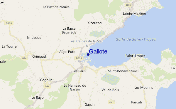 locatiekaart van Galiote