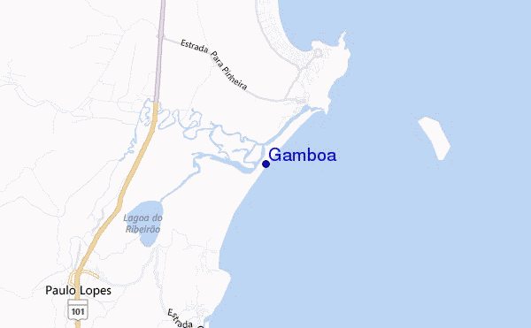 locatiekaart van Gamboa