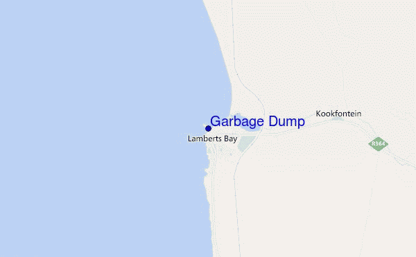 locatiekaart van Garbage Dump
