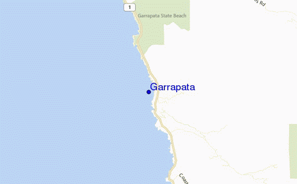 locatiekaart van Garrapata