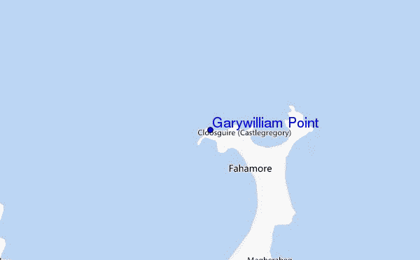 locatiekaart van Garywilliam Point