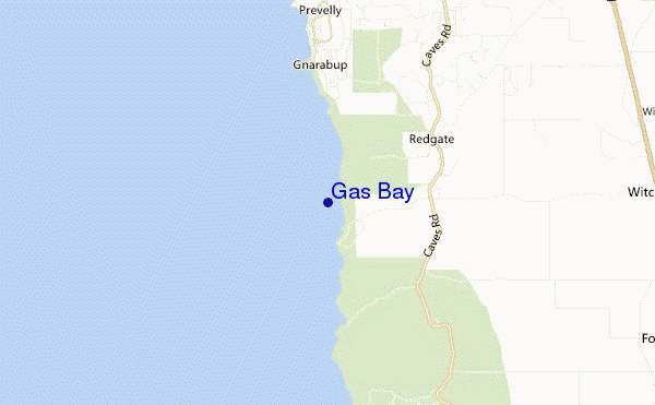 locatiekaart van Gas Bay