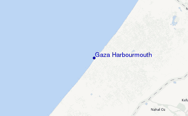 locatiekaart van Gaza Harbourmouth