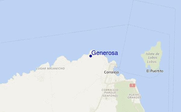 locatiekaart van Generosa