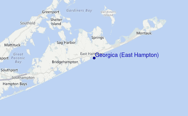 Georgica (East Hampton) Location Map