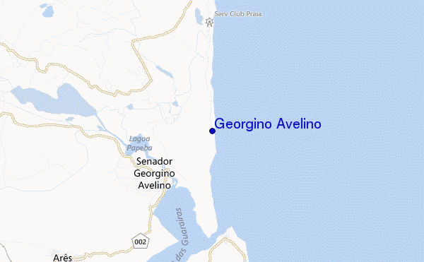 locatiekaart van Georgino Avelino