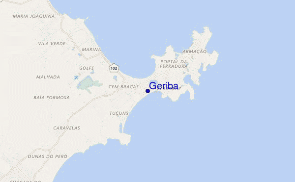 locatiekaart van Geriba