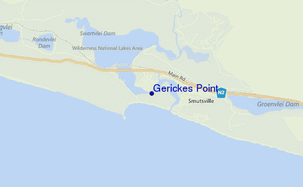 locatiekaart van Gerickes Point