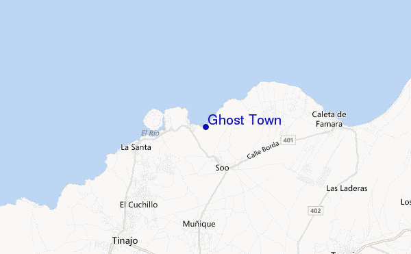 locatiekaart van Ghost Town