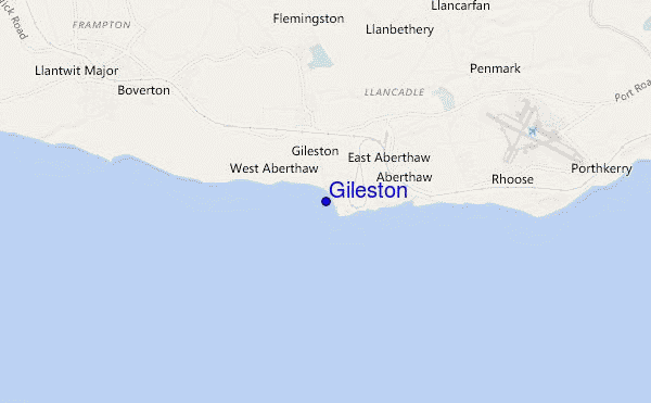 locatiekaart van Gileston