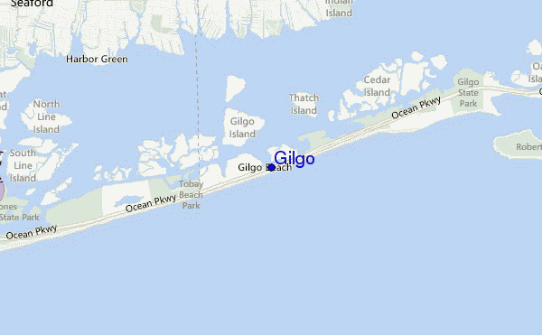 locatiekaart van Gilgo