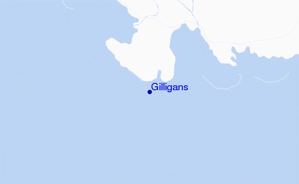 locatiekaart van Gilligans