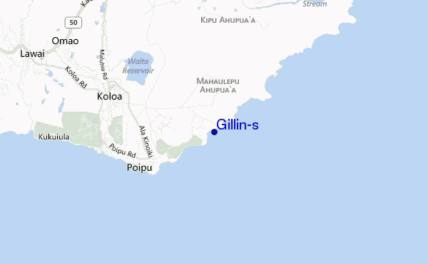 locatiekaart van Gillin's