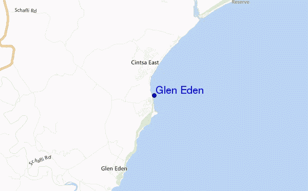 locatiekaart van Glen Eden