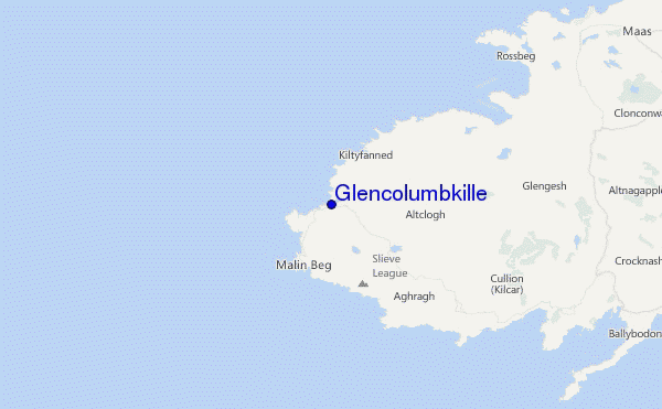 Glencolumbkille Location Map