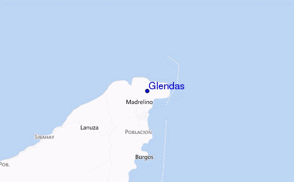 locatiekaart van Glendas