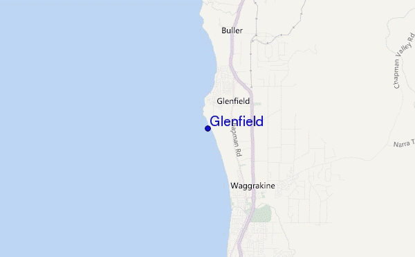 locatiekaart van Glenfield