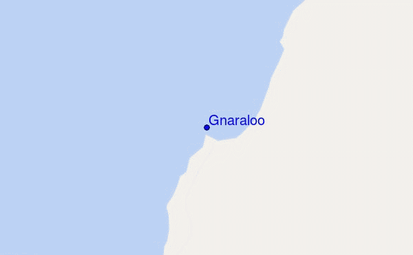 locatiekaart van Gnaraloo