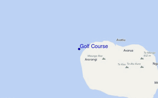 locatiekaart van Golf Course