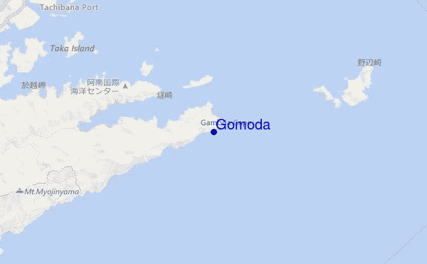 locatiekaart van Gomoda